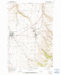 Download a high-resolution, GPS-compatible USGS topo map for Athena, OR (1990 edition)