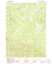 Download a high-resolution, GPS-compatible USGS topo map for Barklow Mountain, OR (1986 edition)