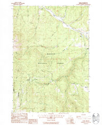 Download a high-resolution, GPS-compatible USGS topo map for Bates, OR (1988 edition)