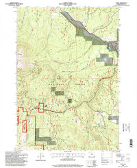 Download a high-resolution, GPS-compatible USGS topo map for Bates, OR (1998 edition)