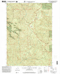 Download a high-resolution, GPS-compatible USGS topo map for Bearbones Mountain, OR (1999 edition)