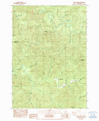 preview thumbnail of historical topo map of Lane County, OR in 1984