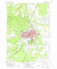 Download a high-resolution, GPS-compatible USGS topo map for Bend, OR (1975 edition)