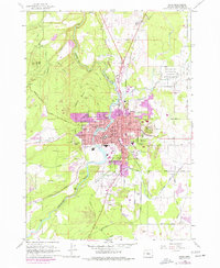 Download a high-resolution, GPS-compatible USGS topo map for Bend, OR (1977 edition)