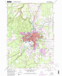 Download a high-resolution, GPS-compatible USGS topo map for Bend, OR (1986 edition)