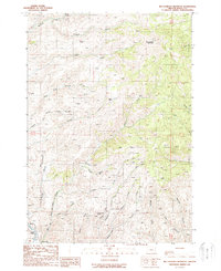preview thumbnail of historical topo map of Baker County, OR in 1988