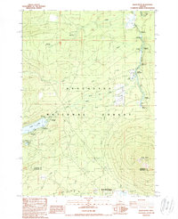 Download a high-resolution, GPS-compatible USGS topo map for Black Butte, OR (1988 edition)