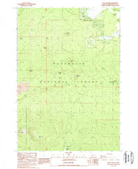 Download a high-resolution, GPS-compatible USGS topo map for Black Crater, OR (1988 edition)