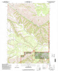 Download a high-resolution, GPS-compatible USGS topo map for Blalock Mountain, OR (1997 edition)