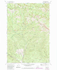Download a high-resolution, GPS-compatible USGS topo map for Bourne, OR (1985 edition)