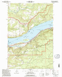 Download a high-resolution, GPS-compatible USGS topo map for Bridal Veil, OR (1996 edition)