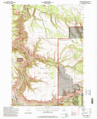 Download a high-resolution, GPS-compatible USGS topo map for Bridge Creek, OR (1998 edition)