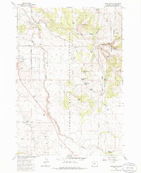 Download a high-resolution, GPS-compatible USGS topo map for Buck Butte, OR (1986 edition)
