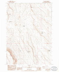 Download a high-resolution, GPS-compatible USGS topo map for Bull Lake, OR (1986 edition)