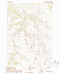 Download a high-resolution, GPS-compatible USGS topo map for Bullock Gulch, OR (1990 edition)