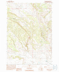 Download a high-resolution, GPS-compatible USGS topo map for Burns Butte, OR (1990 edition)