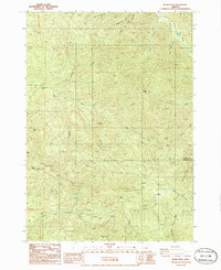 Download a high-resolution, GPS-compatible USGS topo map for Burnt Mtn, OR (1986 edition)