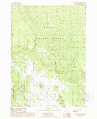 Download a high-resolution, GPS-compatible USGS topo map for Buttes of The Gods, OR (1988 edition)