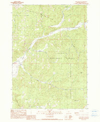 Download a high-resolution, GPS-compatible USGS topo map for Cadle Butte, OR (1990 edition)