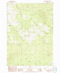 Download a high-resolution, GPS-compatible USGS topo map for Calf Ranch Mtn, OR (1986 edition)