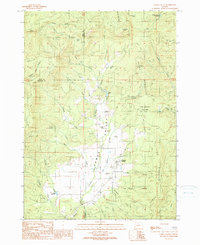 Download a high-resolution, GPS-compatible USGS topo map for Camas Valley, OR (1990 edition)