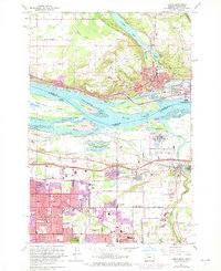 preview thumbnail of historical topo map of Camas, WA in 1961