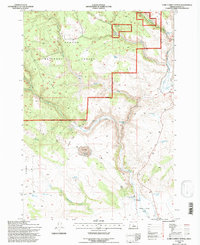 Download a high-resolution, GPS-compatible USGS topo map for Camp Currey Spring, OR (1997 edition)