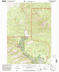 Download a high-resolution, GPS-compatible USGS topo map for Canyon Mountain, OR (2000 edition)