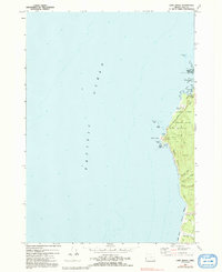 Download a high-resolution, GPS-compatible USGS topo map for Cape Arago, OR (1992 edition)