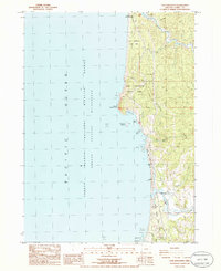 Download a high-resolution, GPS-compatible USGS topo map for Cape Sebastian, OR (1986 edition)