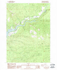 Download a high-resolution, GPS-compatible USGS topo map for Cascade Gorge, OR (1988 edition)