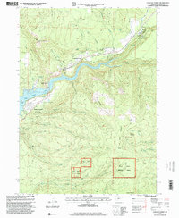 Download a high-resolution, GPS-compatible USGS topo map for Cascade Gorge, OR (2000 edition)