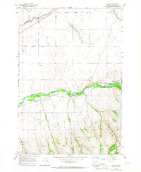 Download a high-resolution, GPS-compatible USGS topo map for Cayuse, OR (1967 edition)