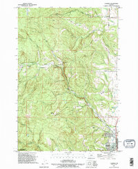 preview thumbnail of historical topo map of Columbia County, OR in 1990