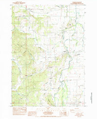 Download a high-resolution, GPS-compatible USGS topo map for Cheshire, OR (1984 edition)