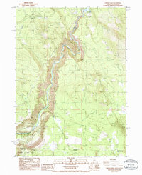 Download a high-resolution, GPS-compatible USGS topo map for Chicken Hills, OR (1986 edition)
