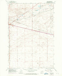 preview thumbnail of historical topo map of Morrow County, OR in 1962