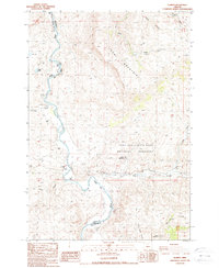 Download a high-resolution, GPS-compatible USGS topo map for Clarno, OR (1988 edition)