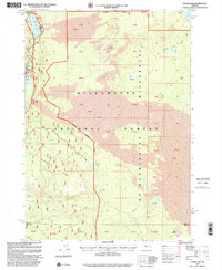 preview thumbnail of historical topo map of Linn County, OR in 1997