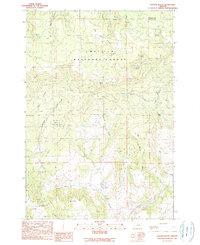 Download a high-resolution, GPS-compatible USGS topo map for Collins Butte, OR (1990 edition)