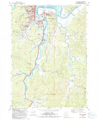 preview thumbnail of historical topo map of Coos Bay, OR in 1971