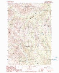 preview thumbnail of historical topo map of Baker County, OR in 1990