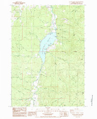 preview thumbnail of historical topo map of Lane County, OR in 1987