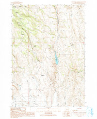 Download a high-resolution, GPS-compatible USGS topo map for Cottonwood Reservoir, OR (1991 edition)