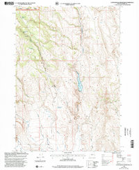 Download a high-resolution, GPS-compatible USGS topo map for Cottonwood Reservoir, OR (2002 edition)