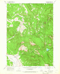 Download a high-resolution, GPS-compatible USGS topo map for Cougar Peak, OR (1966 edition)
