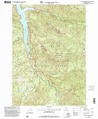 Download a high-resolution, GPS-compatible USGS topo map for Cougar Reservoir, OR (2001 edition)