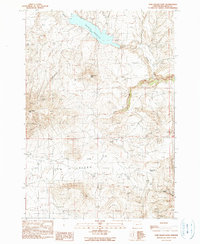 Download a high-resolution, GPS-compatible USGS topo map for Cow Valley East, OR (1990 edition)