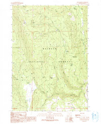 Download a high-resolution, GPS-compatible USGS topo map for Crane Prairie, OR (1991 edition)