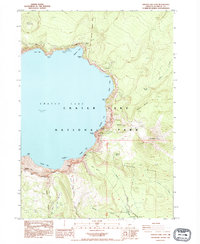 Download a high-resolution, GPS-compatible USGS topo map for Crater Lake East, OR (1995 edition)